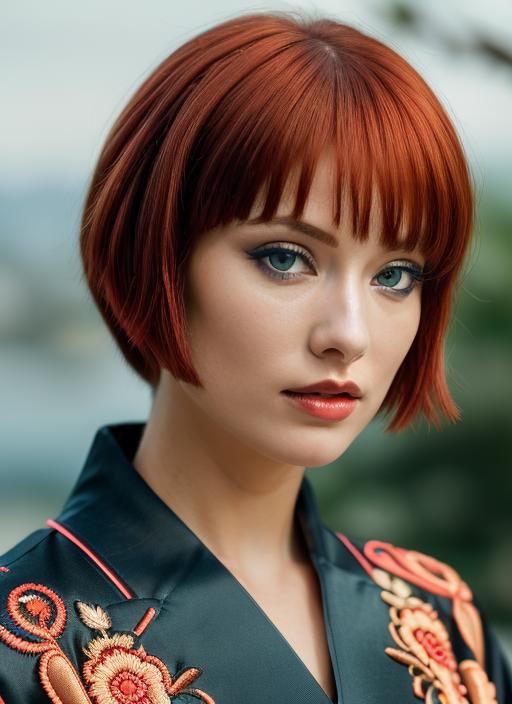 46851-4271107503-, photo of a woman (q1) with (Blue Eyes) and red hair style, detailed face, detailed eyes, perfect body, (wearing a Exotic Silk.png